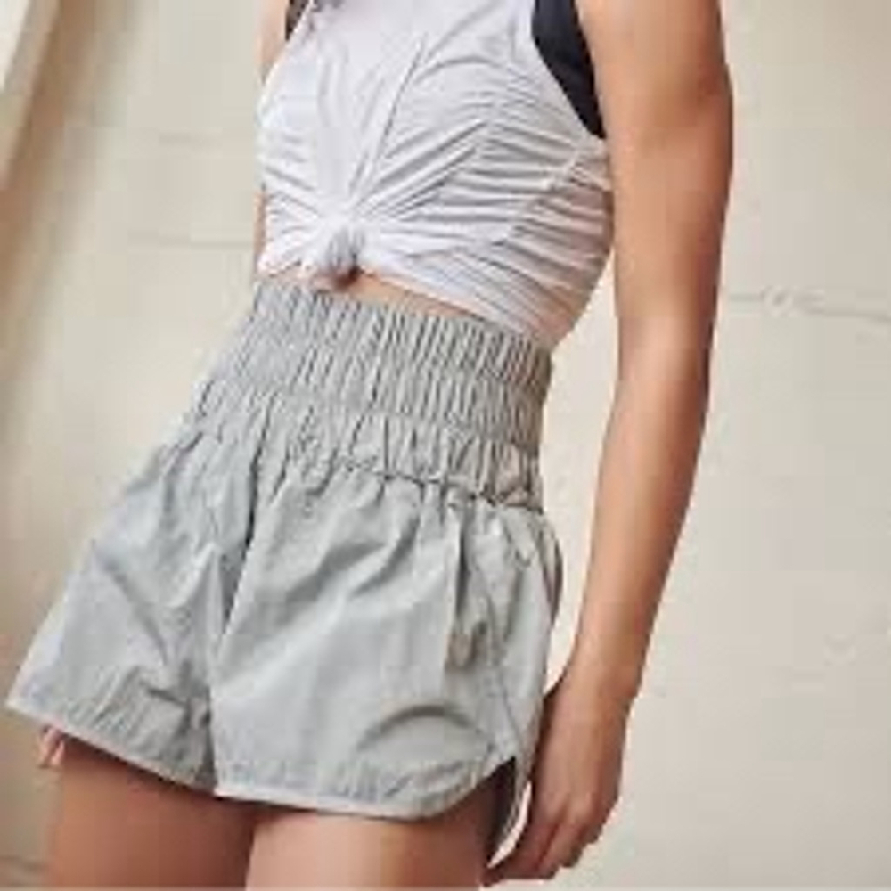 Free People The Way Home Shorts - Taupe Gray, Size Small